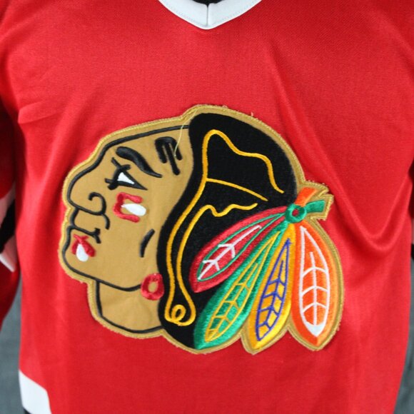 Chicago Blackhawks Jersey (VTG) - 1980s Away by CCM - Men's Small - Picture 2 of 9